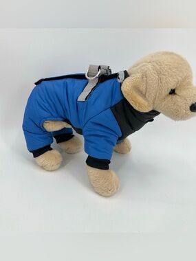 Duomm Brand Dog Coat Full Body Doggie Winter Coat Small Pet Clothes Blue Quilted